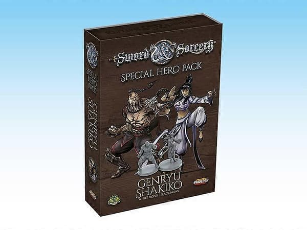 Sword & Sorcery: Genrju & Shakiko Heltepakke - Hvit/svart munk