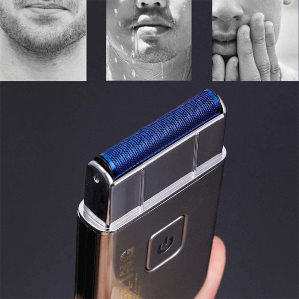 Partatrimmeri 5088 Parranajokone USB-lataus Kelluva edestakainen 1 terä IPX4 Sähköparranajokone silver