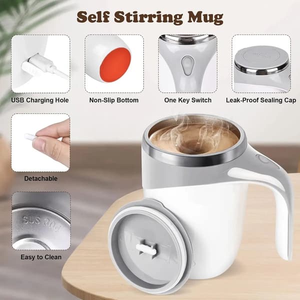 USB Genopladelig Automatisk Elektrisk Kaffeblander Kop