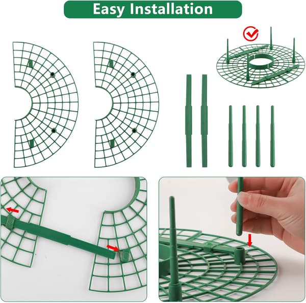 10-pack Strawberry Supports, Round Strawberry Stands, Keeps Strawberry Plants Clean