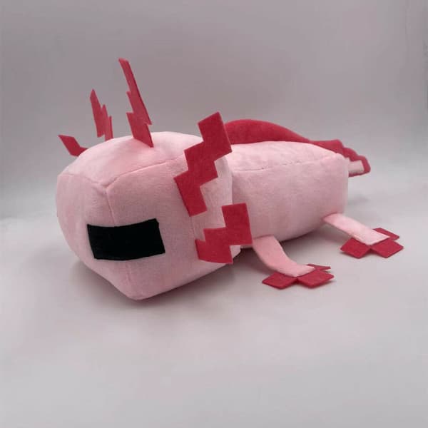 30 cm Axolotl Plyschdocka Minecraft Salamander Blå Rosa Docka