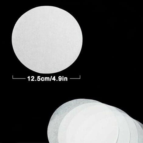 500 ark non-stick papper, diameter 12,5 cm, strimlat biffpapper, hamburgertallrik