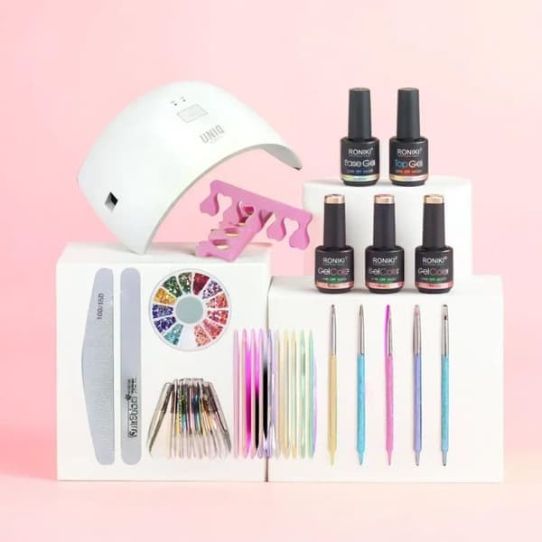Begränsat Your Nails Studio Startpaket - startkit för gelnagellack med 48W nageltork