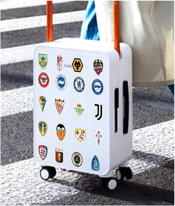 Fotbollslag Logotyp Sticker Pack 100 st för vattenflaskor, bärbara datorer, bilar