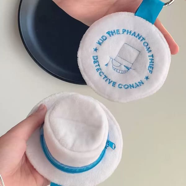 Söt plyschmyntväska, mini tecknad förvaringsväska för hörlurar och mynt Pudding 7cm