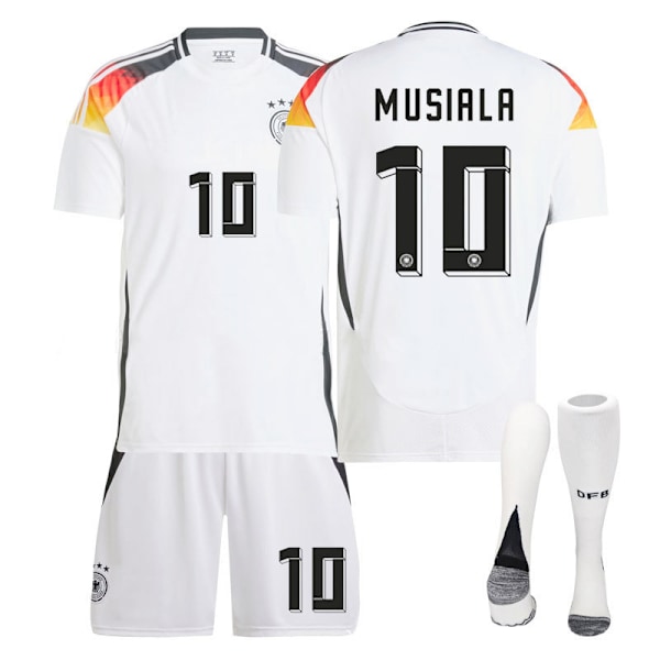 Tysklands landslagströja EM 2024 hem Kroos vuxen barn träningsdräkt herr- och damfotbollsuniform Plain board with socks(XXL,Plain board with socks)