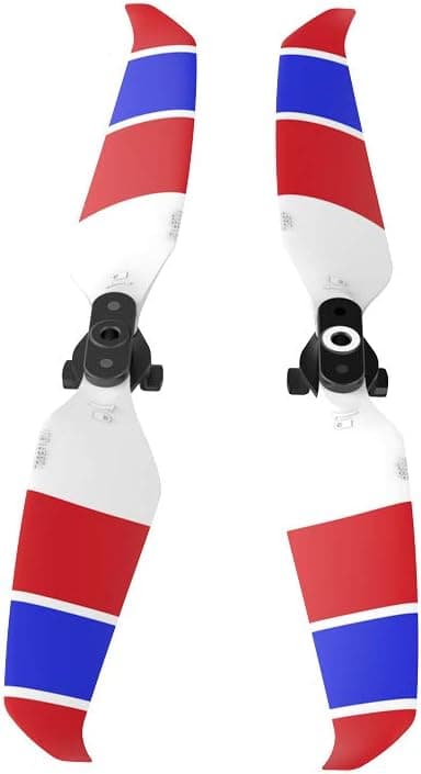 Air 2S Propeller Tyst Propeller Vikbar 7238F Propeller för DJI Mavic Air 2/Air 2S Drontillbehör (Röd Blå Vit 4st)