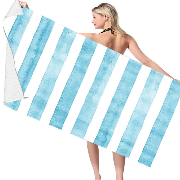 Oversized bred strandtæppe Håndklæde 70*150cm Stort - Pool Picnic