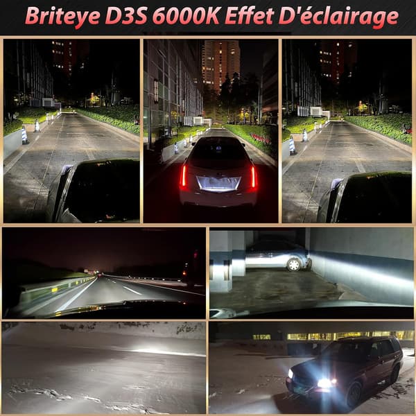 D3S 35W 6000K Hvitt Lys 12V HID Metall Xenon Pærer 2 stk