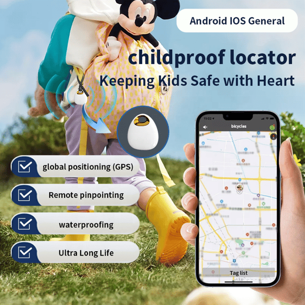 GPS Tracker til Kæledyr Børn Køretøjer Biler Lille Bærbar Tracker Kompatibel iOS Android Bil Tracker IP67 Vandtæt Sporingsenhed til Børn