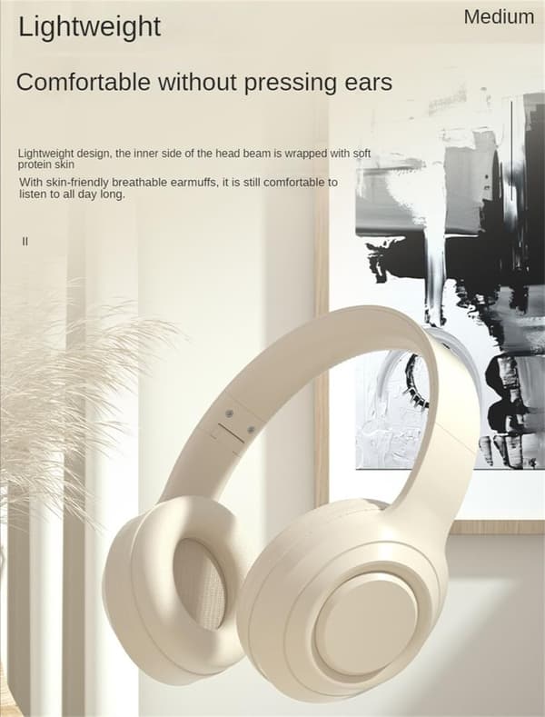 Trådløst headset Bluetooth 5.0 HD Lydkvalitet Foldbart Design Volumekontrol Letvægts Bærbare Hovedtelefoner