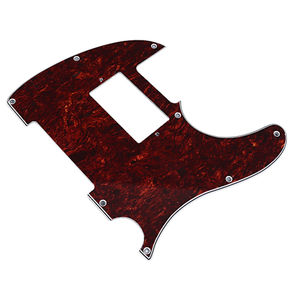 Plektrumskydd för Gitarr PVC Anti-Repor Dekorativt Ljudreducerande Gitarrskyddsplatta för Fender Telecaster Röd white