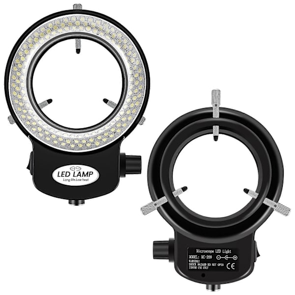 144 LED miniscope ringlys ringlys 0 - 100% justerbar lampe til miniscope ringlys