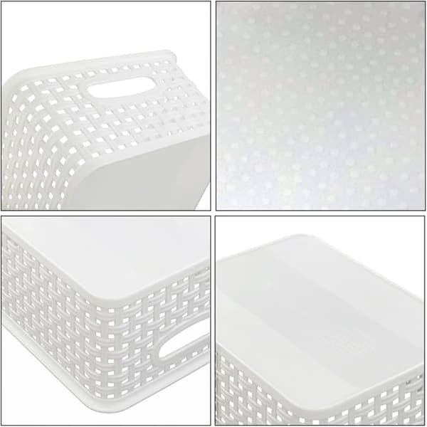 Hvite Plastflettekurver