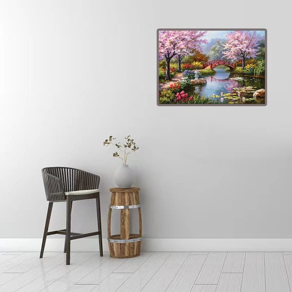 Diamantmaleri / Dekorativt maleri DIY 5D-40x30cm-Landskab - spotudsalg