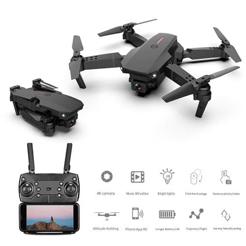 Drone X Pro, WIFI, med 1080P HD Kamera - Sort