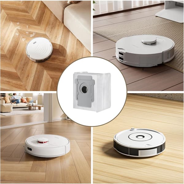 10 støvsugerposer til IRobot Roomba i7/i7+/i3/i3+/i4/i4+/i6/i6+/i8/i8+/S9/S9+/j7/j7+/E5/E6/E7 erstatningspose til IRobot Roomba i7 tilbehør