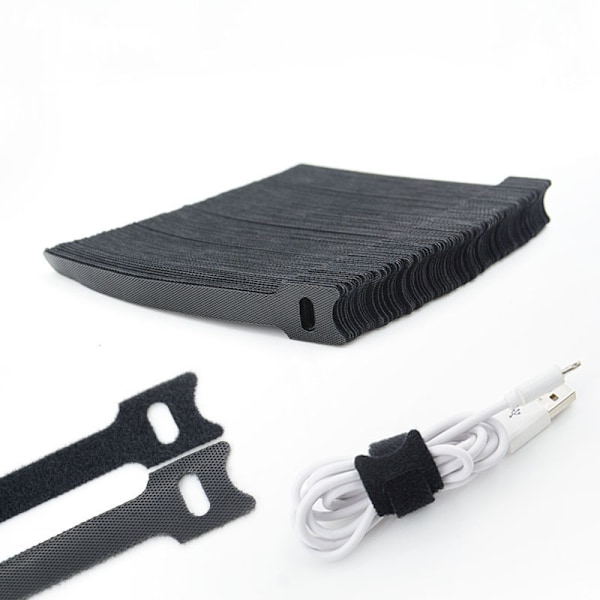100 stycken Velcro datakabel förvaringsspänne hörlurar wi