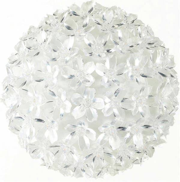 100 LED lyskæde Kuglelys kugle Varm hvid Julepynt Kugle julelys Jul Ca. 15 cm
