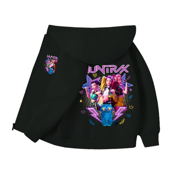 KPop Demon Hunters Hættetrøje med Lynlås Top M M