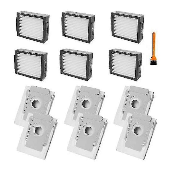 Juleerstatningsposer for smussavfall D-filter Kompatibel for I3+ I7 I7+ E5 E6 Støvsugertilbehør