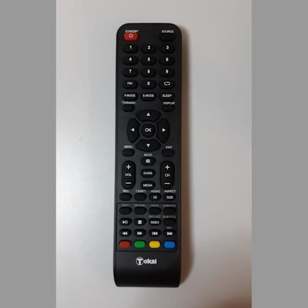 Original fjernbetjening til TOKAI TTE19C3104K tv - Tokai - Enkel fjernbetjening