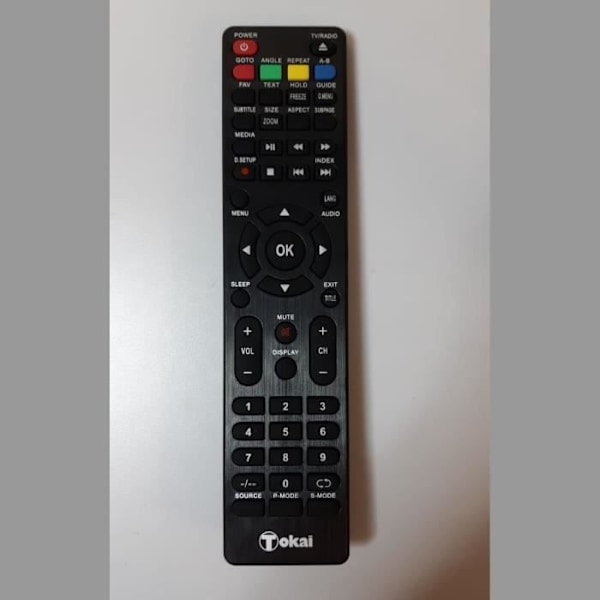 Tokai. Alkuperäinen kaukosäädin TOKAI TTE24D1804K -televisiolle. Uudenveroinen. Toimitetaan ilman paristoja.