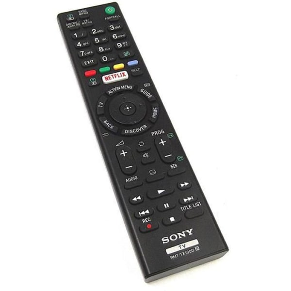 Original Sony RMT-TX100D - Original Fjärrkontroll för TV - Netflix TV-knapp