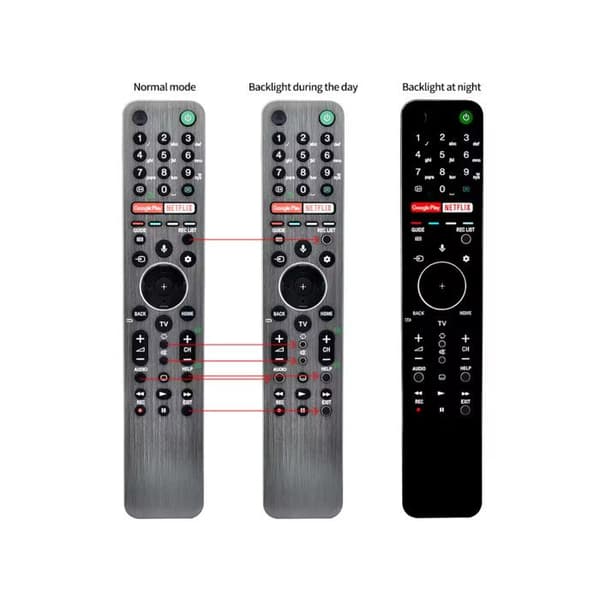 fjärrkontroll RMF-TX611E, 100504311, RÖST, Bakgrundsbelysning för SONY