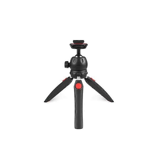 Bärbart VLOG Live Stabilisator-stativ med telefonklämma, Röd