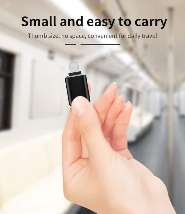Lightning till USB 3.0-adapter OTG-kabel för iPhone 12 11 Xr X XS 8 7 Plus Max, kompatibel med iPad Air Pro Mini, stöder kamerakortläsare