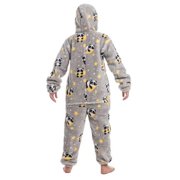Lasten Fleece Yksiosainen Pyjama Vetoketjulla Unisex Kuviopainatus Hupullinen Onesie Yöasut Pojille Tytöille Tyyppi 2 Type 2 140