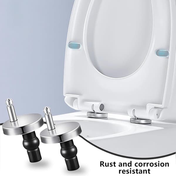 Erstatningssett for toalettsetehengsler universell passform rustfritt stål enkel installasjon