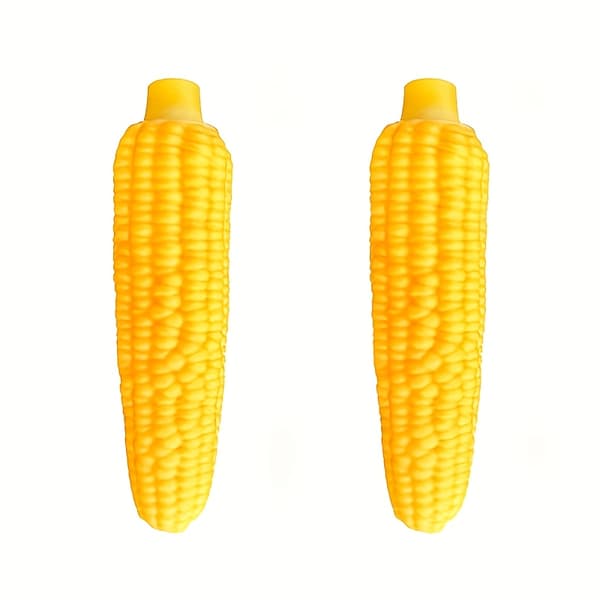 Holdbart hundetyggelegetøj til aggressive tyggere - Tandrensende ben til store hunde Corn-1 pc