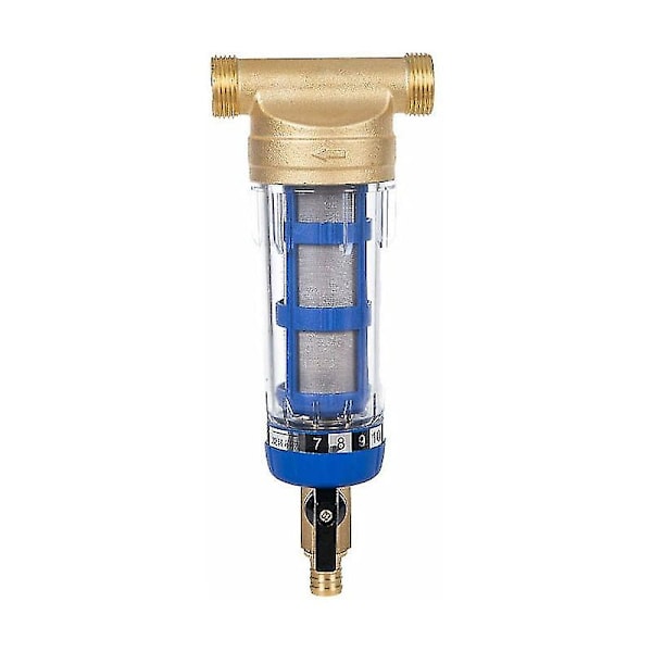 Gjenbrukbart vannfilter Sediment Vannfilter Vannfilter Ekstern gjenge Sedimentfilter For fontene Vannslange (1/2 tomme hanngjenge) (FMY)