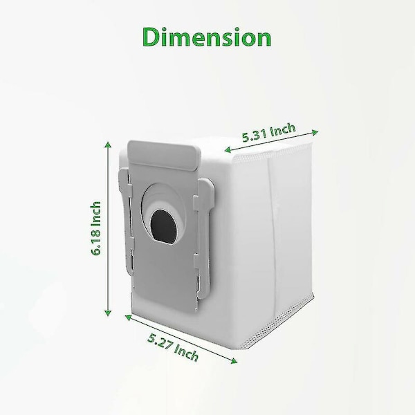 10 kpl pölynimupusseja iRobot Roomba J7 J7+, i7, I7+, I3+, i6+, s9 (9150) -malleille