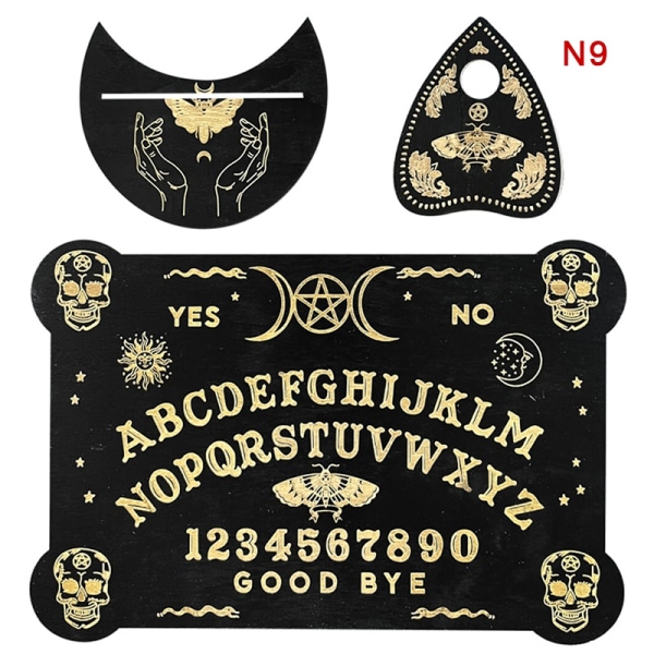 Puun kaiverrettu Ouija Boa - Perfet - ennustuspöytä 6