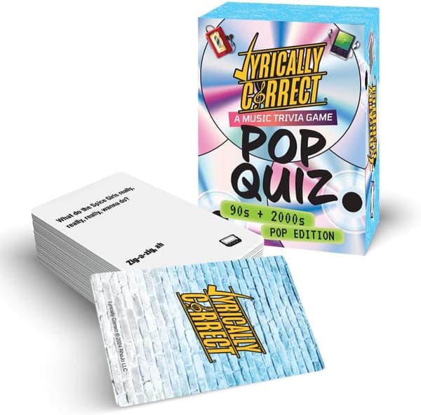 90- og 2000-tallets Popmusikk Tekst-trivia Kortspill for Fester