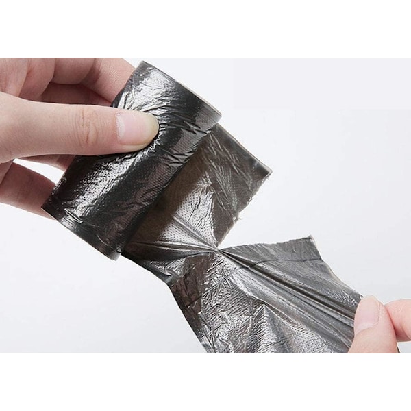 Små soppåsar Mini soppåsar Små soppåsar Engångssoptunna liner för bil Badrum Sovrum Hem Kök Kontor 3 rullar (slumpmässig färg)