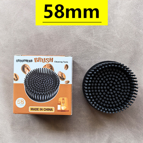 Silikon kaffemaskin rengjøringsbørste bue bryggehode kaffebørste langt håndtak rengjøringsbørste kjøkkenutstyr