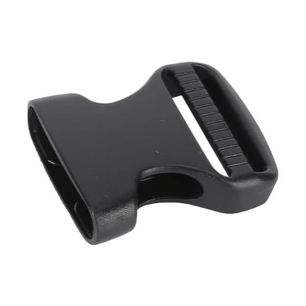 5 Pcs Quick Release Buckle Plastic Double Adjustable Strap Buckles Replacement DIY Crafts for Backpack Black For 25mm Wide Strap