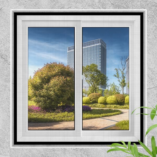 Hemmed, Not Cuttable 130cm x 150cm Self-Adhesive Window Screen – Washable, Mosquito-Proof, Fine Mesh Design
