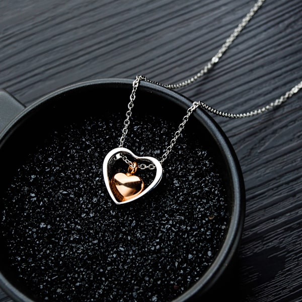 (Rose Gold) Memorial Smykker Aske Vedhæng Evige Urner Halskæde