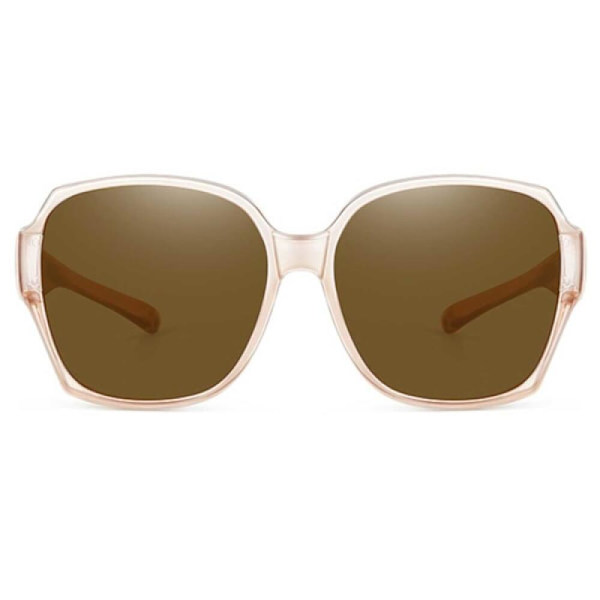 Polariserte Suncovers Solbriller Over Briller Teb[ZHE] Translucent Tea-Frame Tea Flakes