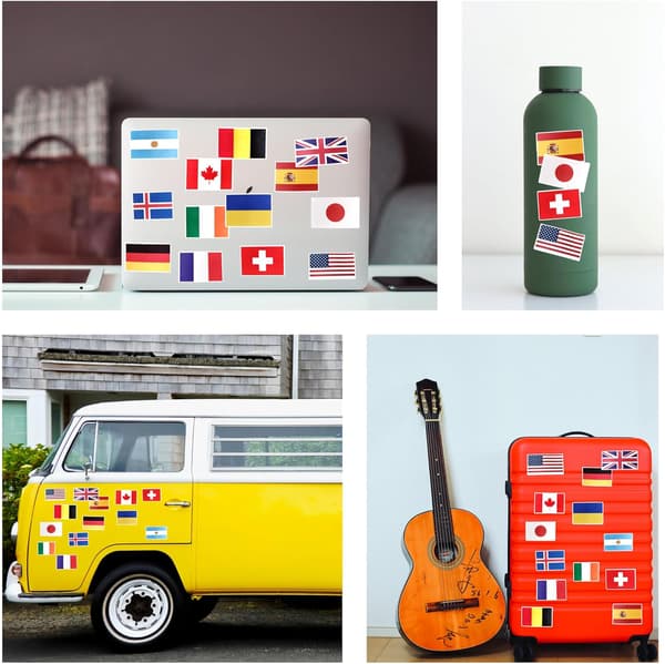 World Flag Stickers Car Sticker Suitcase Flags