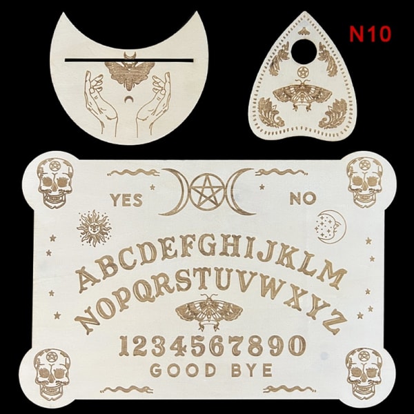 Puun kaiverrettu Ouija Boa - Perfet - ennustuspöytä 10