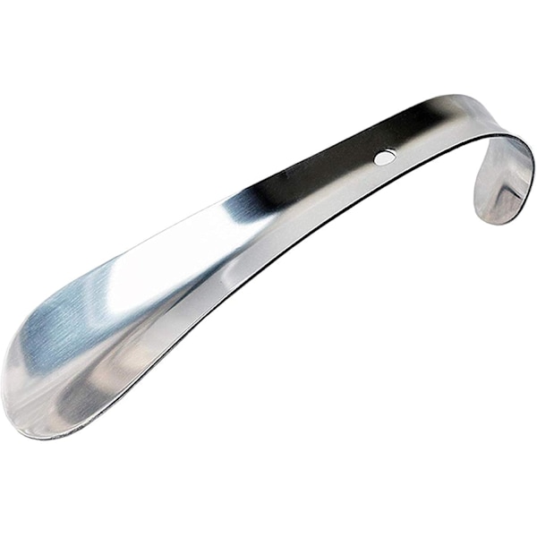 Liten metallskohorn i stål, 16 cm lang - praktisk å henge, bærbar for reiser. Perfekt for daglig bruk