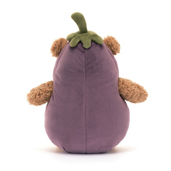 Jellycat Bartholomew Teddybjørn Plys | 28 cm | Aubergine Bjørnetema | Børnegave Eggplant Bear 28cm