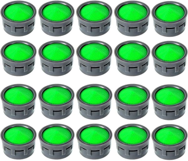 20-pack munstycken för kranluftare i plast för kök och badrum