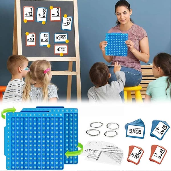 Kertolaskun muistikortit ja matematiikan lautapeli lapsille[ZHE]